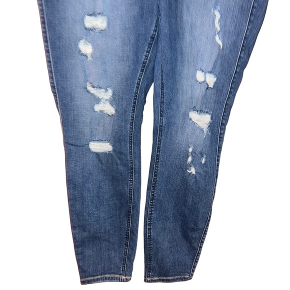 Torrid bombshell skinny destructed jeans plus size 20 distressed stretch - Picture 5 of 6